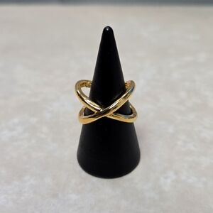 Fashione Gold Tone Simple Ring Size 6